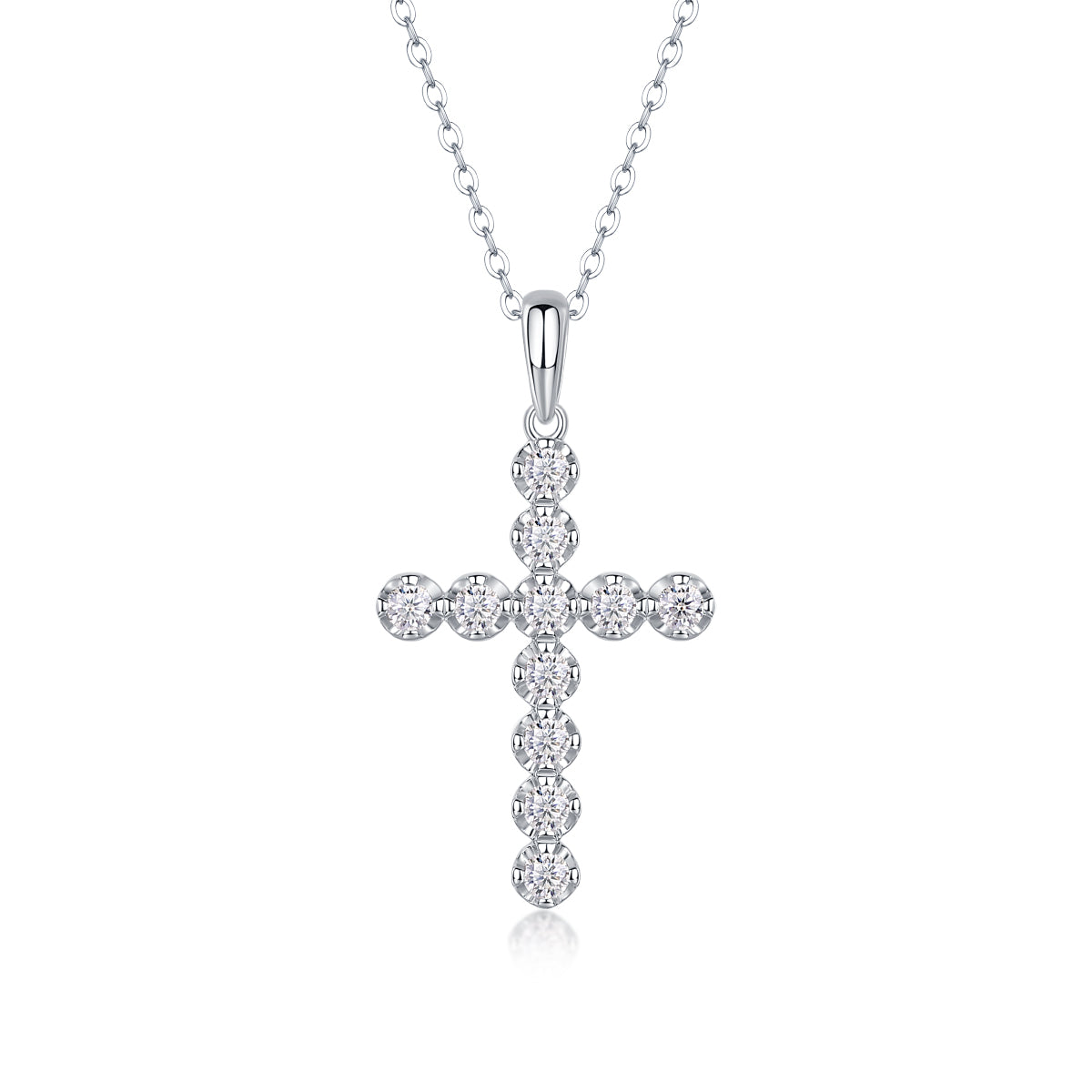 Entrust Moissanite Pendant Necklace – 925 Sterling Silver