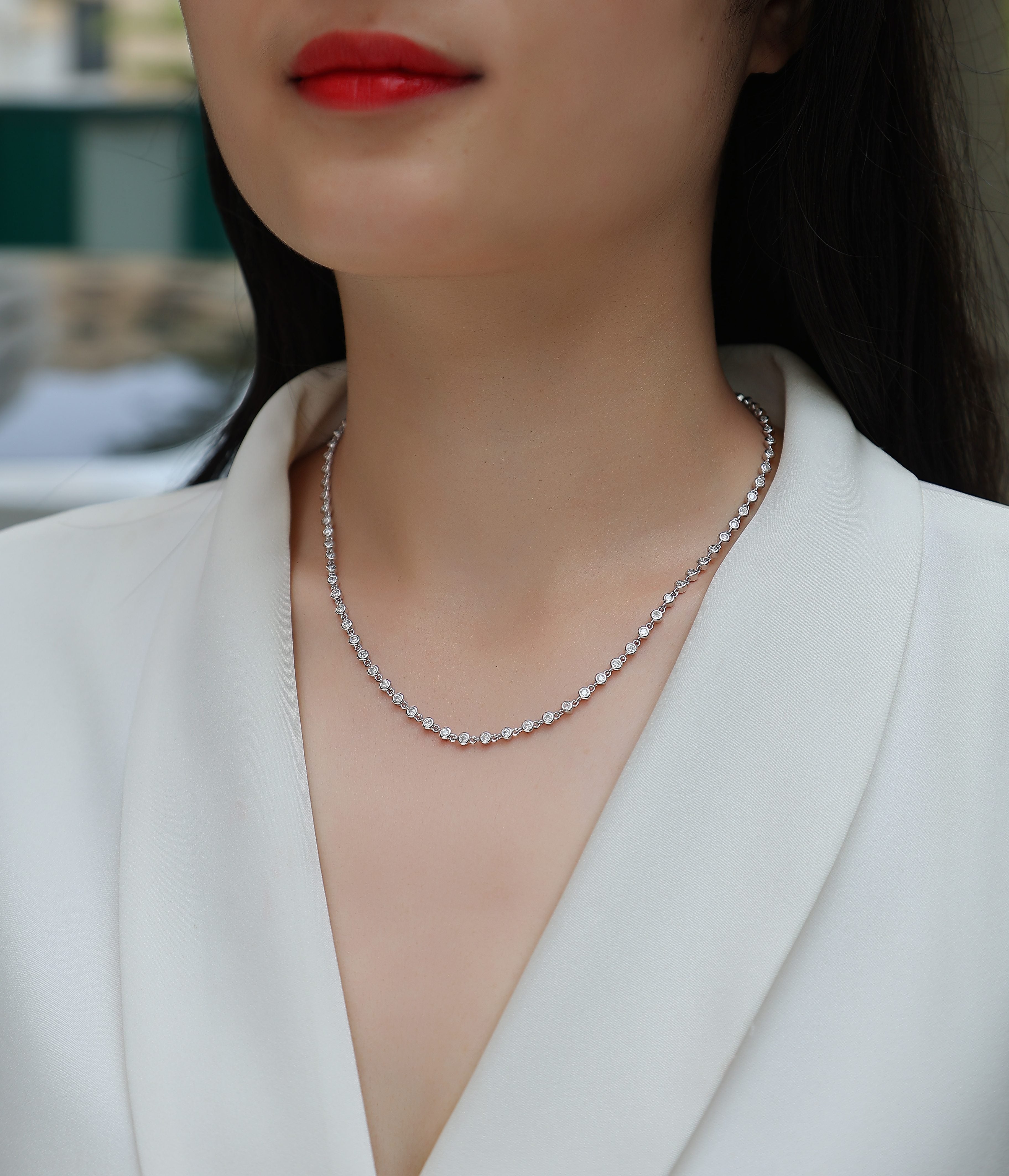 Heart-to-Heart Moissanite Pendant Necklace – 925 Sterling Silver & Platinum Plating