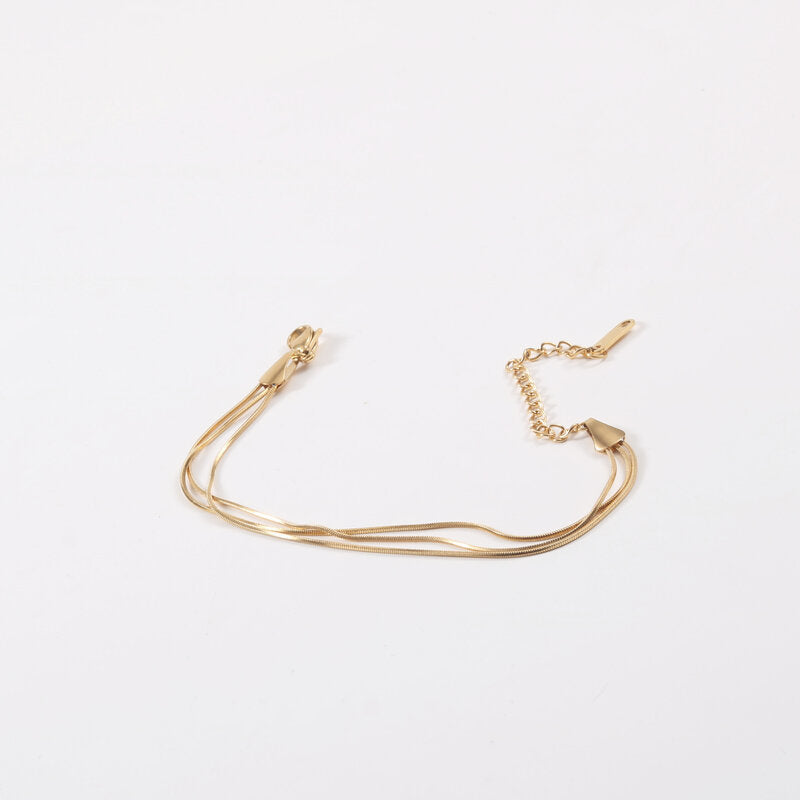 Dual chain bracelet symbolic lucky charm affordable
