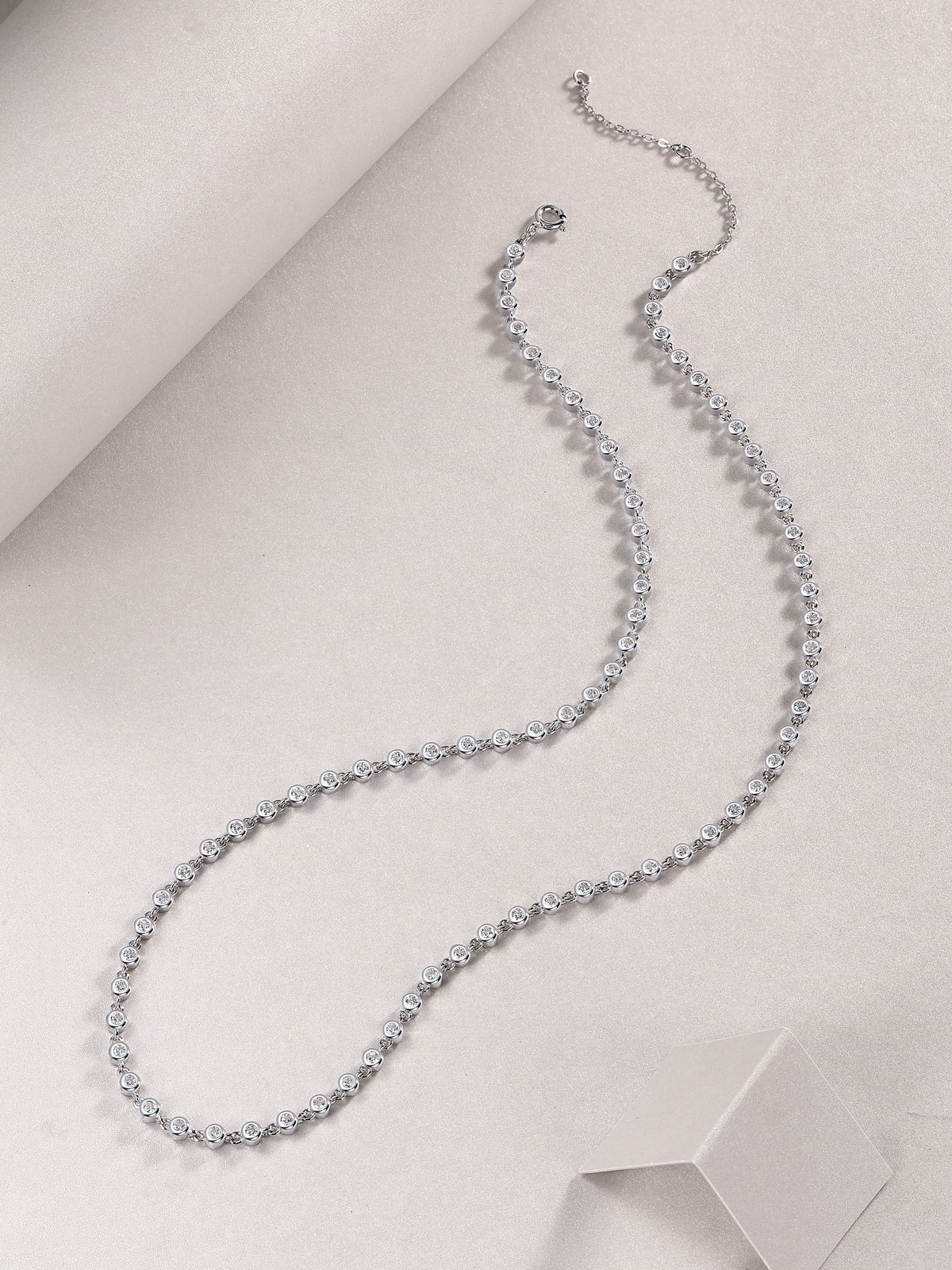 Heart-to-Heart Moissanite Pendant Necklace – 925 Sterling Silver & Platinum Plating